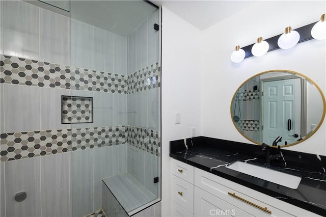 12246 Nadine Cir, Garden Grove, CA 92840 - full bath featuring vanity and a tile shower