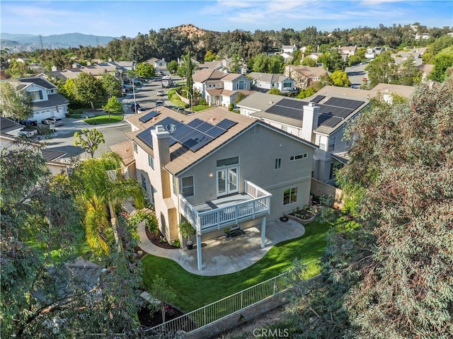 23664 Clearidge Dr, Valencia, CA 91354 - aerial perspective of suburban area with a mountainous background