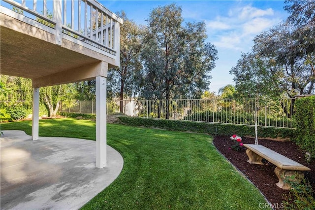 23664 Clearidge Dr, Valencia, CA 91354 - view of yard featuring a patio