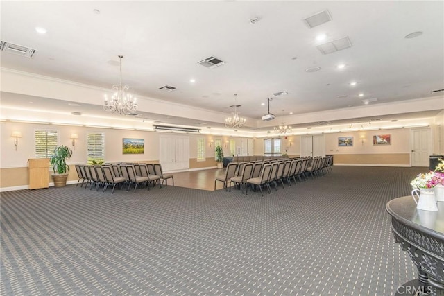 39312 Beringer Dr, Murrieta, CA 92563 - community lobby featuring ornamental molding and recessed lighting