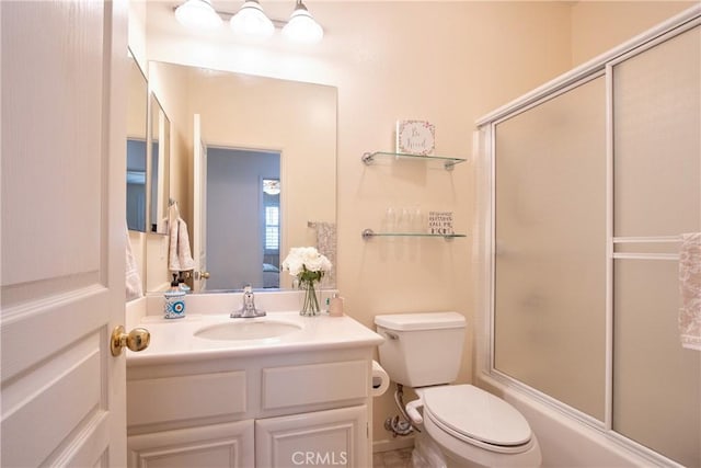 39312 Beringer Dr, Murrieta, CA 92563 - full bathroom featuring toilet, vanity, and enclosed tub / shower combo