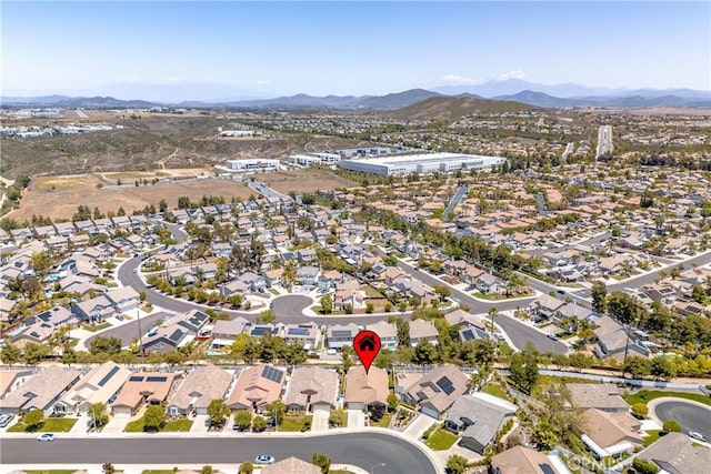 39312 Beringer Dr, Murrieta, CA 92563 - aerial overview of property's location with a mountainous background and nearby suburban area