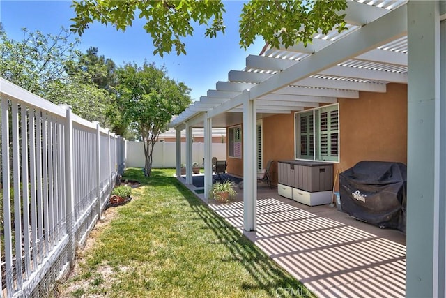 39312 Beringer Dr, Murrieta, CA 92563 - view of yard featuring a pergola and a patio area