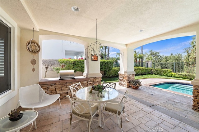 7 Rue Delacroix, Coto De Caza, CA 92679 - view of patio / terrace featuring fence and grilling area