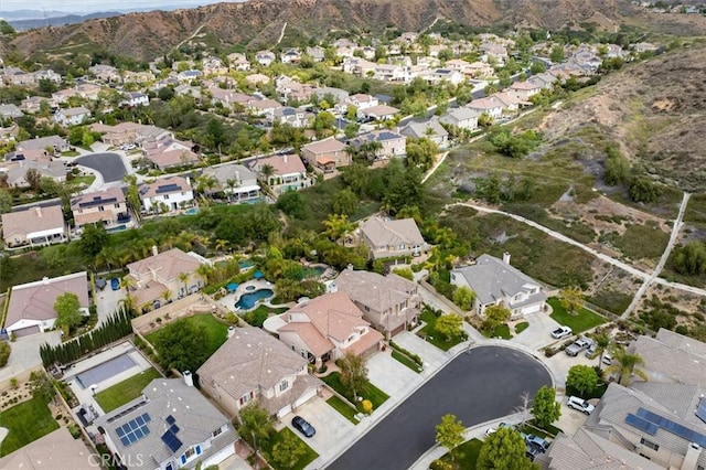 28433 Pinewood Ct, Saugus, CA 91390 - aerial view of property and surrounding area with nearby suburban area and mountains