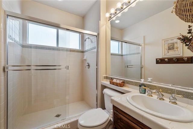 28433 Pinewood Ct, Saugus, CA 91390 - bathroom with vanity and a shower stall