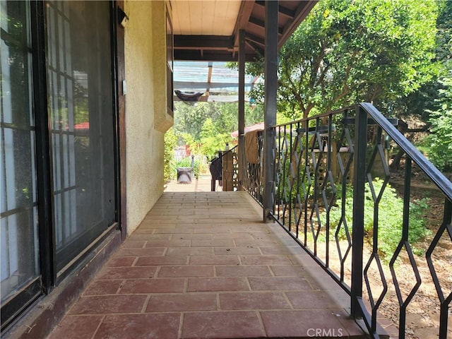 view of balcony