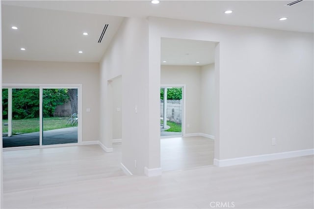 16840 Superior St, Northridge, CA 91343 - spare room with recessed lighting, wood finished floors, and baseboards