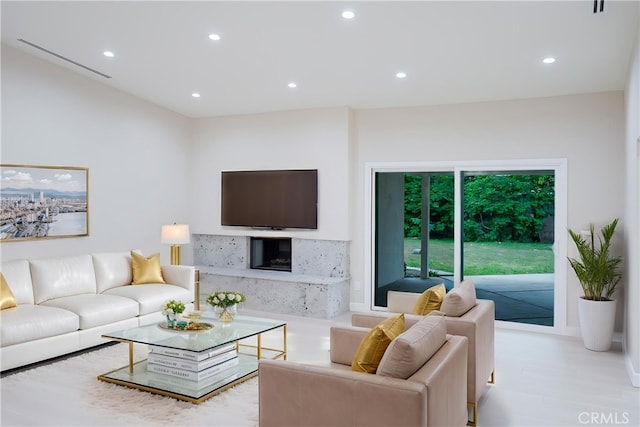 16840 Superior St, Northridge, CA 91343 - living area with recessed lighting and a high end fireplace