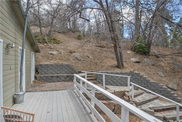 deck with stairs