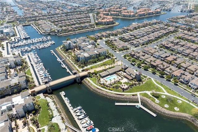 4027 W Hemlock St, Oxnard, CA 93035 - aerial overview of property's location with a marina and a nearby body of water