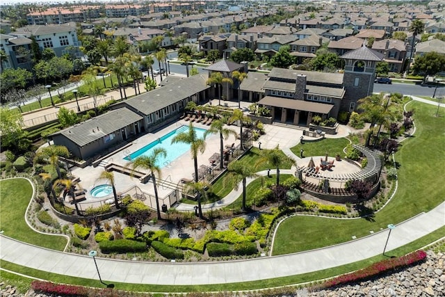 4027 W Hemlock St, Oxnard, CA 93035 - bird's eye view of a pool area