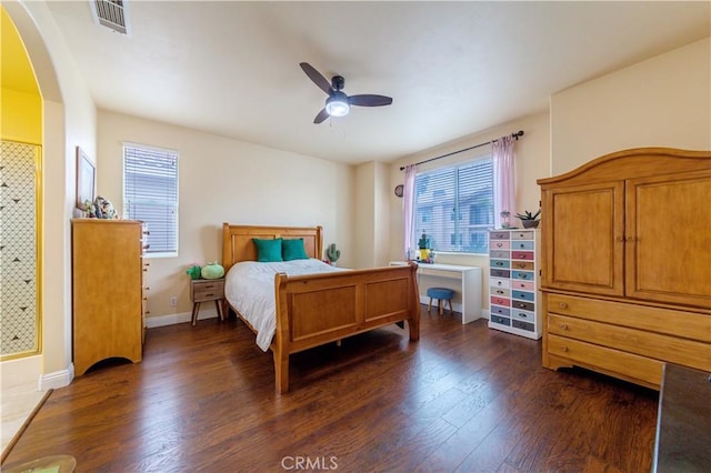 11175 Reagan St, Los Alamitos, CA 90720 - bedroom with visible vents, dark wood-style floors, and multiple windows