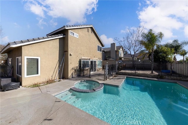 11874 Cornell Ln, Yucaipa, CA 92399 - view of pool with a patio area and a pool with connected hot tub