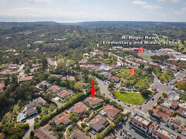 6019 La Flecha, Rancho Santa Fe, CA 92067 - aerial view featuring a residential view