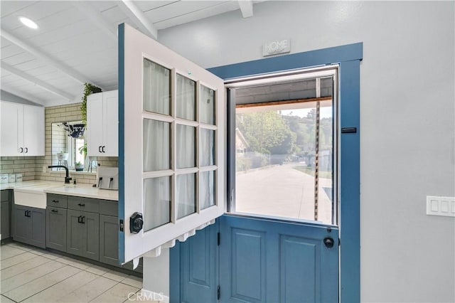 10541 Cliota St, Whittier, CA 90601 - doorway featuring a sink