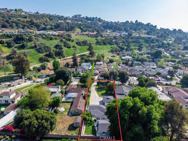 10541 Cliota St, Whittier, CA 90601 - aerial view of residential area featuring property boundaries highlighted