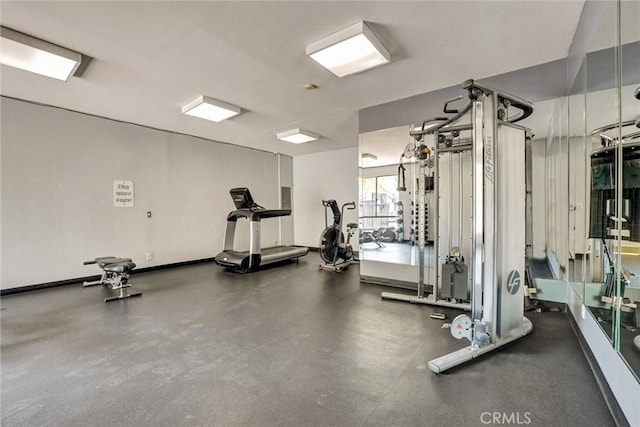 view of gym