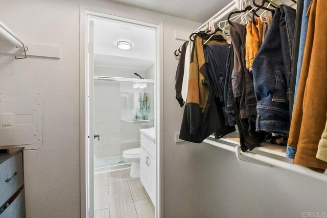 6955 Alvarado Rd Unit 30, San Diego, CA 92120 - full bathroom with a stall shower and vanity