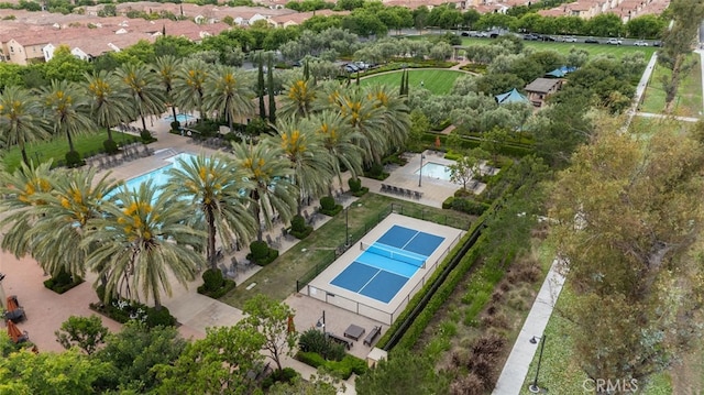 102 Rose Arch Unit 23, Irvine, CA 92620 - aerial view of property's location featuring a pool area