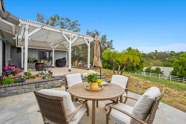 3048 Jason Rd, Fallbrook, CA 92028 - view of patio / terrace featuring outdoor dining area and a pergola