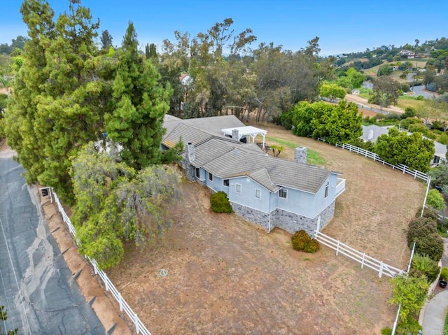 3048 Jason Rd, Fallbrook, CA 92028 - aerial view of property and surrounding area featuring a tree filled landscape