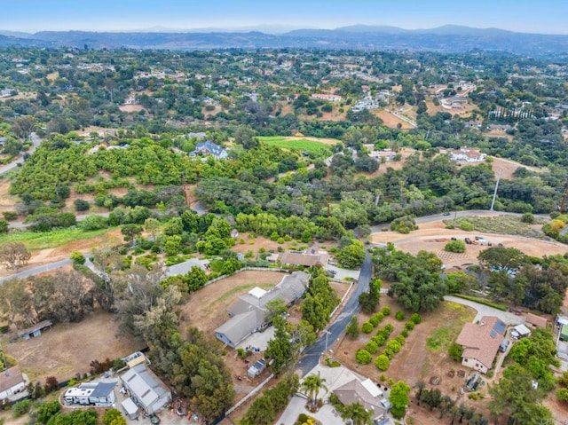 3048 Jason Rd, Fallbrook, CA 92028 - aerial overview of property's location featuring mountains