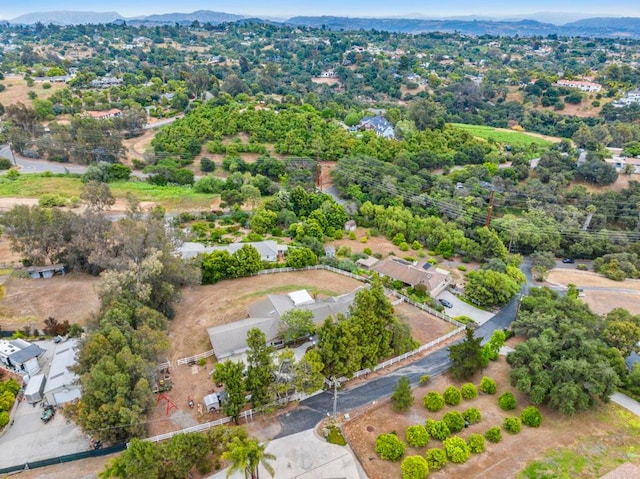 3048 Jason Rd, Fallbrook, CA 92028 - aerial view of property and surrounding area featuring a mountain backdrop