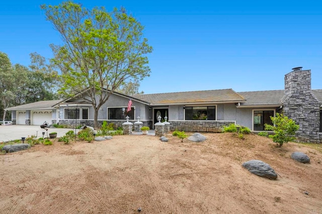 3048 Jason Rd, Fallbrook, CA 92028 - ranch-style home with stucco siding, a garage, and concrete driveway