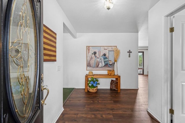 3048 Jason Rd, Fallbrook, CA 92028 - foyer entrance featuring wood finished floors and baseboards