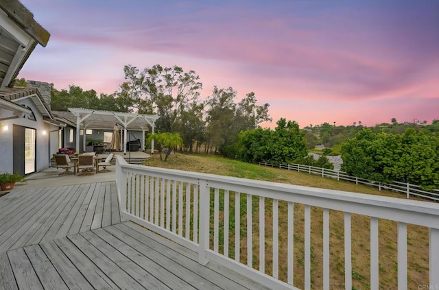 3048 Jason Rd, Fallbrook, CA 92028 - deck featuring outdoor dining area and a pergola