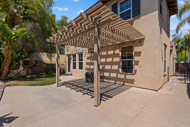 2705 Plumeria Dr, Carlsbad, CA 92009 - view of patio / terrace featuring fence and a pergola