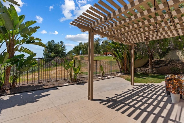 2705 Plumeria Dr, Carlsbad, CA 92009 - view of patio / terrace with a pergola and fence