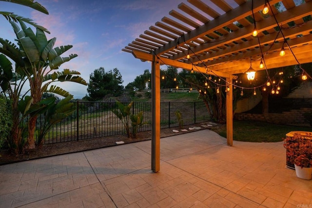 2705 Plumeria Dr, Carlsbad, CA 92009 - view of patio / terrace with a pergola and a fenced backyard