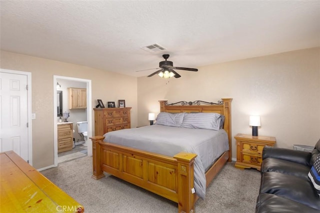 150020 Bluewater Rd, Big River, CA 92242 - bedroom featuring baseboards, ceiling fan, visible vents, and light colored carpet
