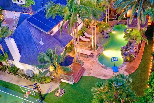 birds eye view of property