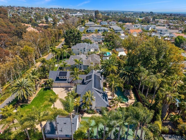 drone / aerial view featuring a residential view