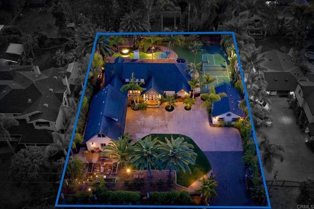 birds eye view of property