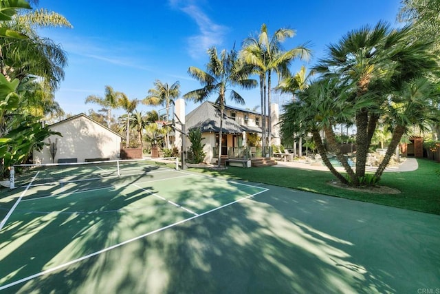 view of tennis court