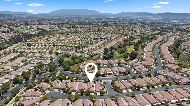 40050 Corte Fortuna, Murrieta, CA 92562 - birds eye view of property with a mountain view and a residential view