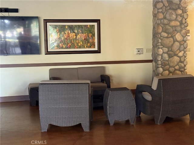 11151 Tesota Loop St, Corona, CA 92883 - living area with finished concrete flooring
