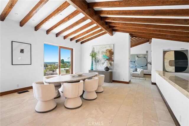 2516 Temple Hills Dr, Laguna Beach, CA 92651 - dining area with baseboards
