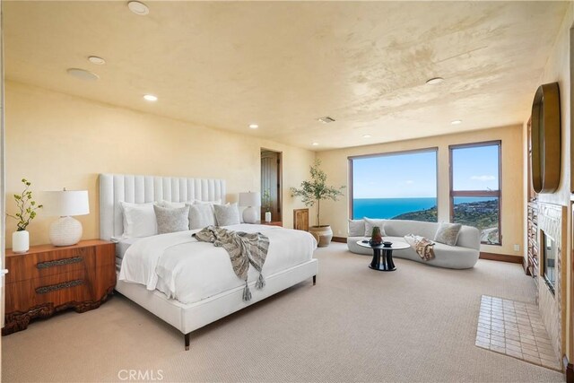 2516 Temple Hills Dr, Laguna Beach, CA 92651 - bedroom featuring carpet floors, recessed lighting, and baseboards