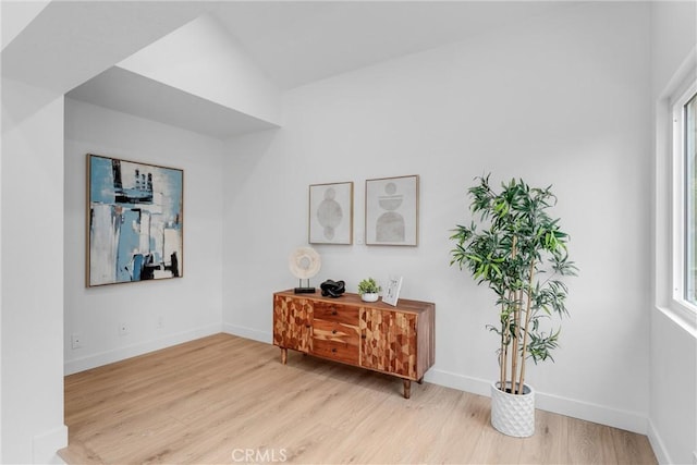 5431 Via Ontiveros, Yorba Linda, CA 92887 - interior space with baseboards, a healthy amount of sunlight, and wood finished floors