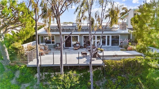 2245 Avenida Salvador, San Clemente, CA 92672 - rear view of house featuring a deck, stucco siding, and an outdoor living space