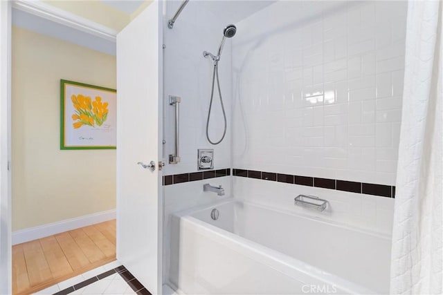 2245 Avenida Salvador, San Clemente, CA 92672 - bathroom with shower / tub combo and tile patterned flooring