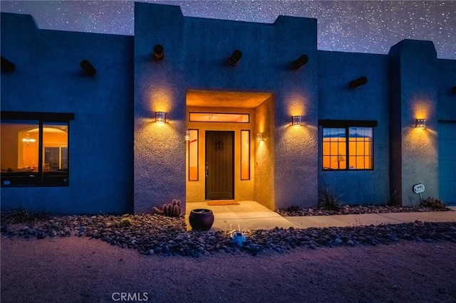 61465 Latham Trl, Joshua Tree, CA 92252 - view of front of home with stucco siding