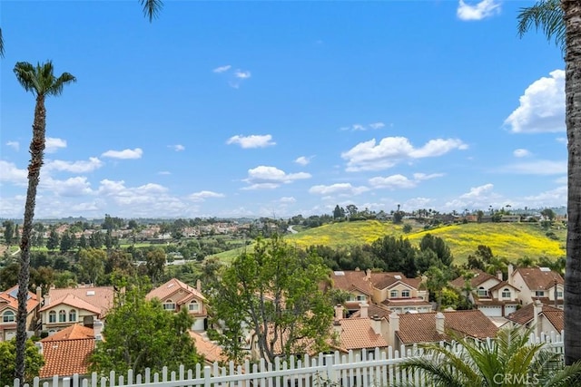aerial perspective of suburban area