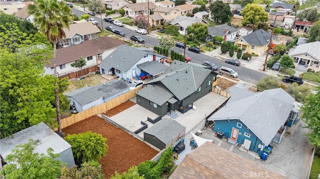 aerial view featuring a residential view