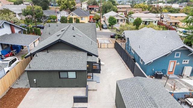 bird's eye view featuring a residential view